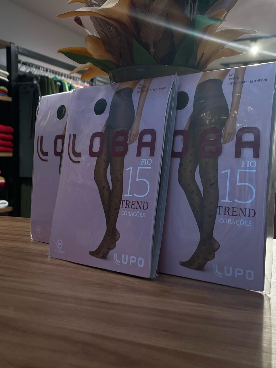 Meia Calça Fio 15 Corações GG