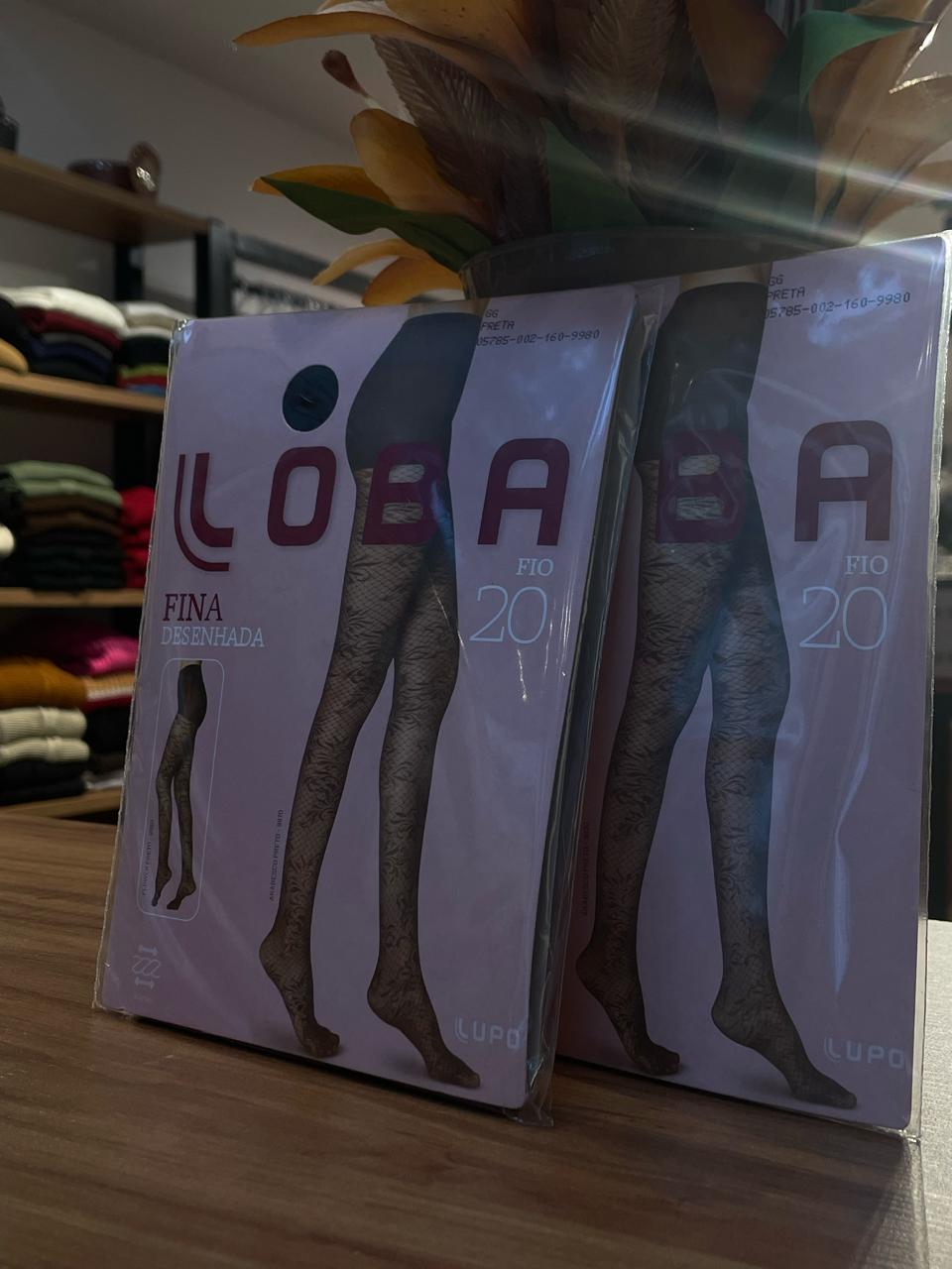 Meia Calça Fio 20 Desenhada GG