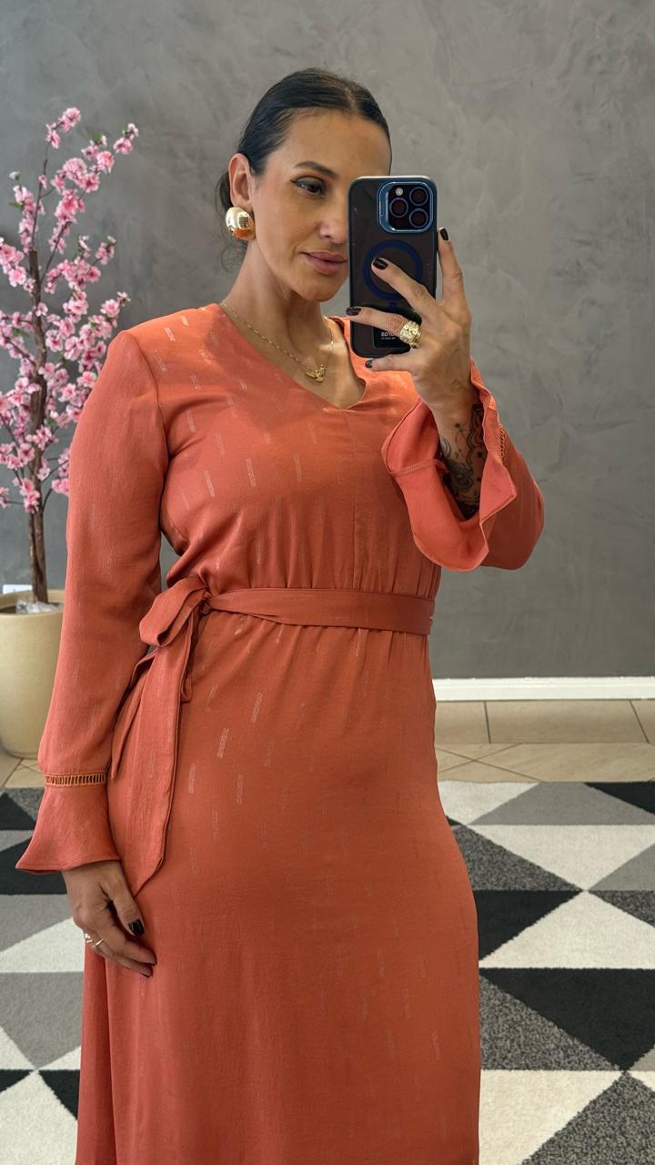 Vestido Crepe Chiffon