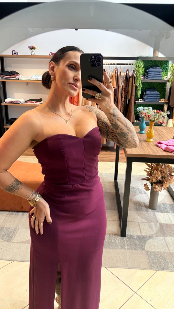 Vestido Tomara Que Caia Midi Zara Alfaiataria