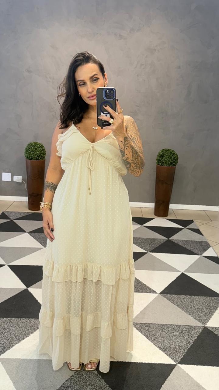 Vestido Longo Tamires Transparência